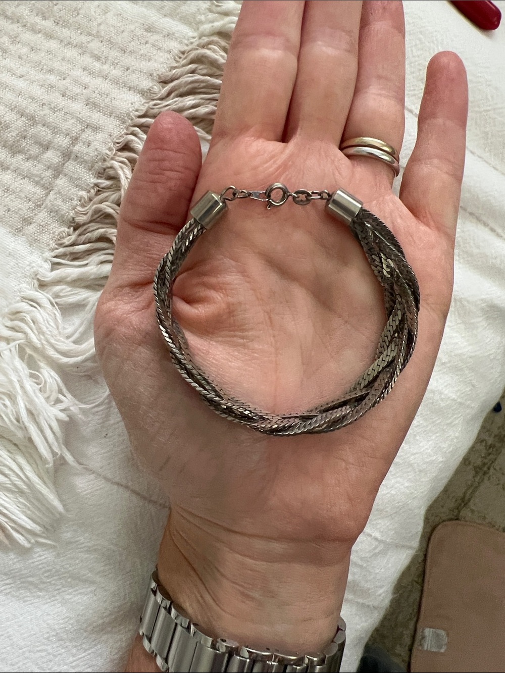 Braided Sterling Silver Women’s Bracelet